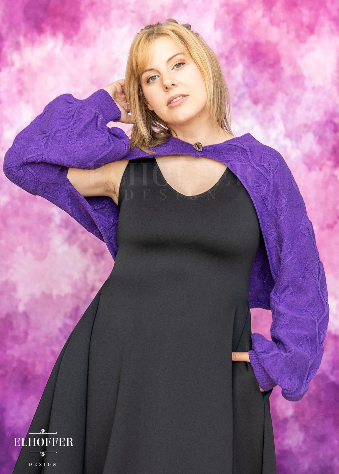 PREORDER - Elevensies Rosie Shrug - Moonrise Purple
