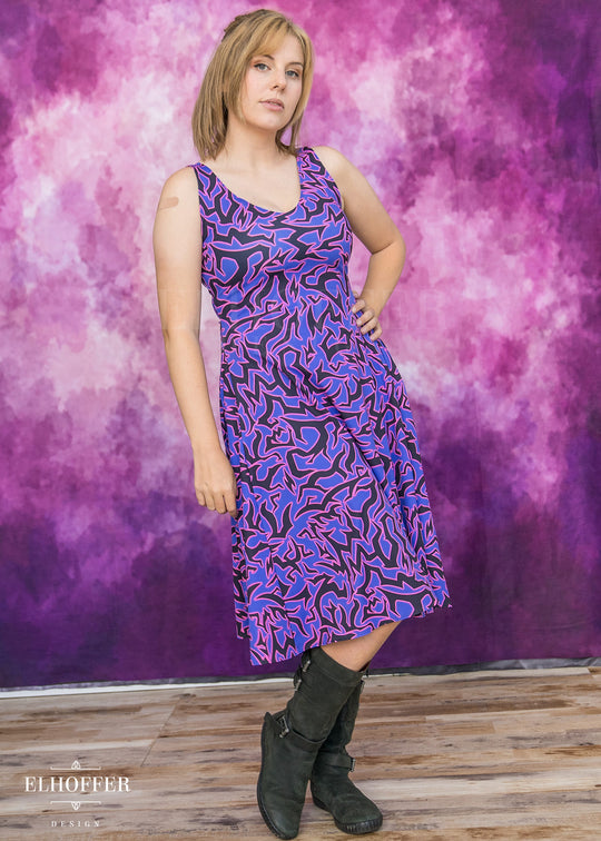 Essential Aquarius Knee Length Dress - Demon Scars