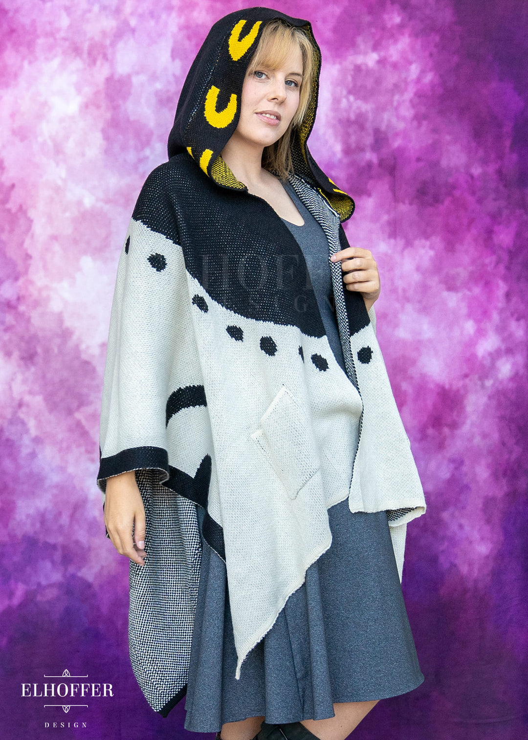 PREORDER - Sassy Magpie Hooded Poncho