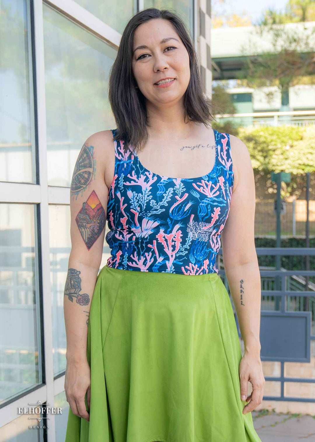 Essential Buffy Crop Top - Barrier Reef