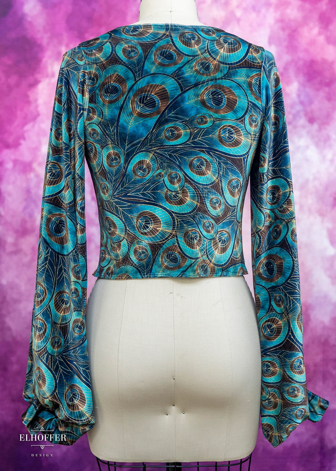 Essential Tabitha Top - Velvet Peacock Feathers