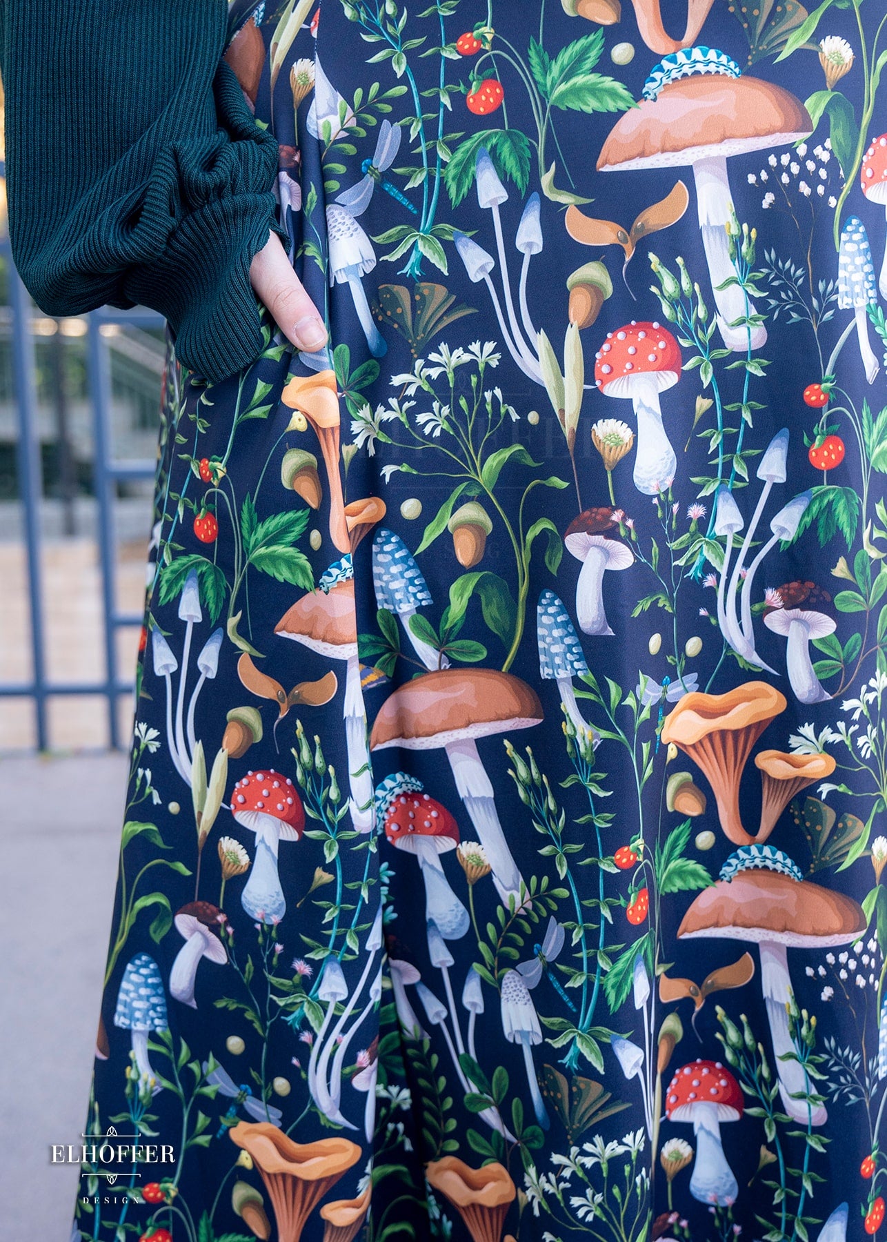 Essential Maxi Dress - Foraging Mushrooms