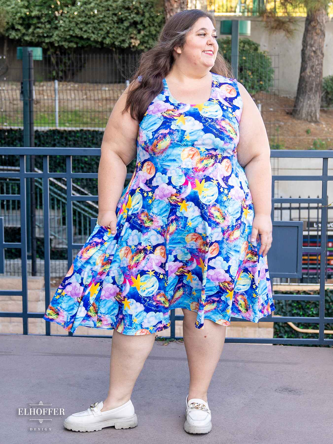 Essential Knee Length Dress - Frizzle's Galaxy