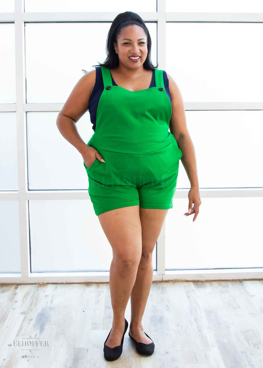 Essential Taurus Overalls - Kelly Green Ponte