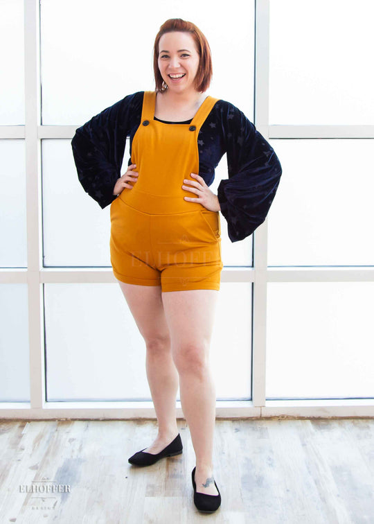 Essential Taurus Overalls - Mustard Ponte