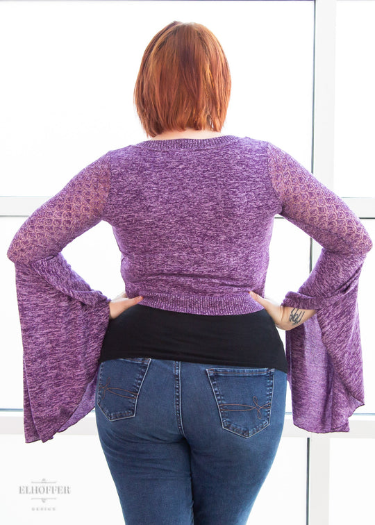 Elven Coronation Cardigan - Woodland Purple