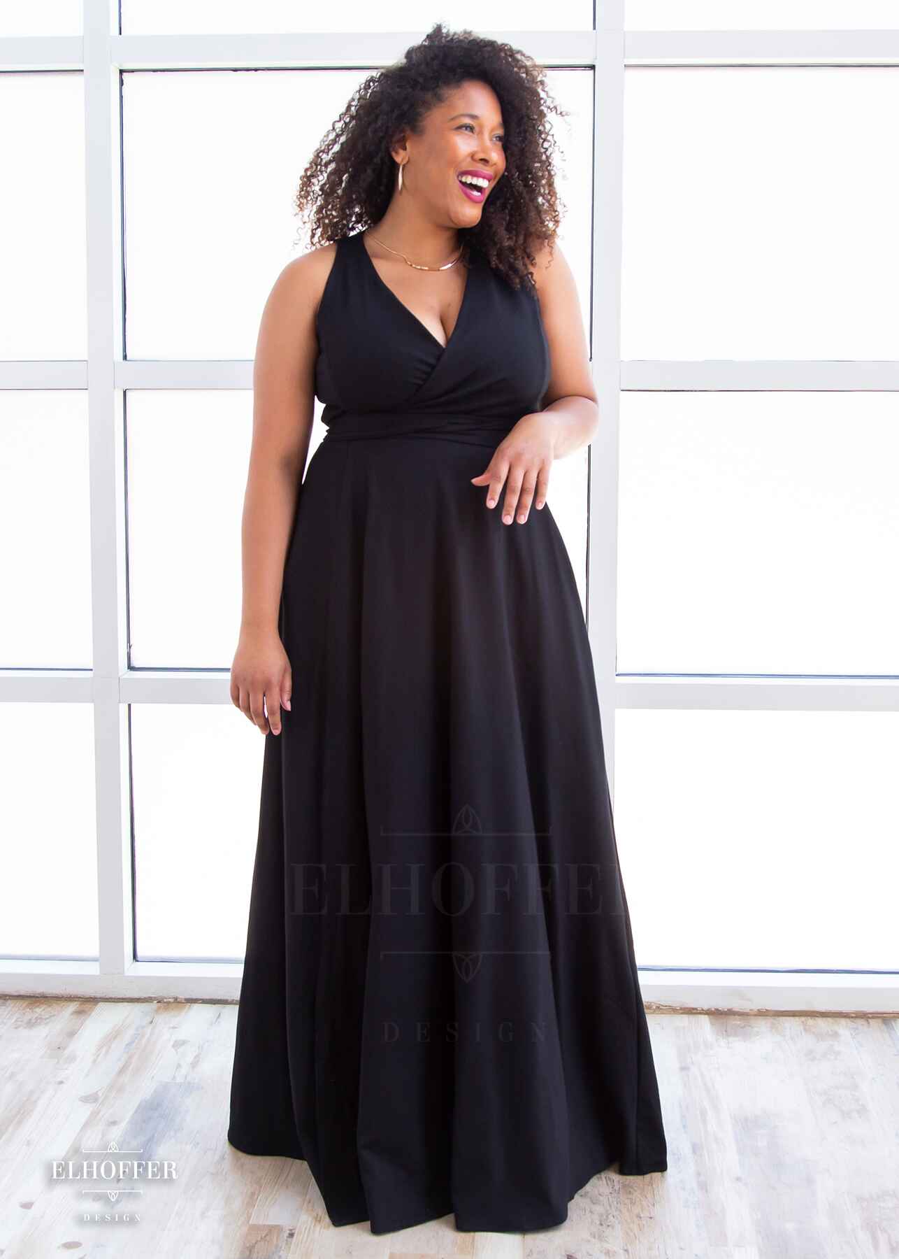 Essential Melissa Maxi Wrap Dress - Black
