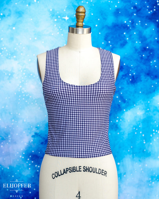 Essential Buffy Crop Top - Goth Gingham