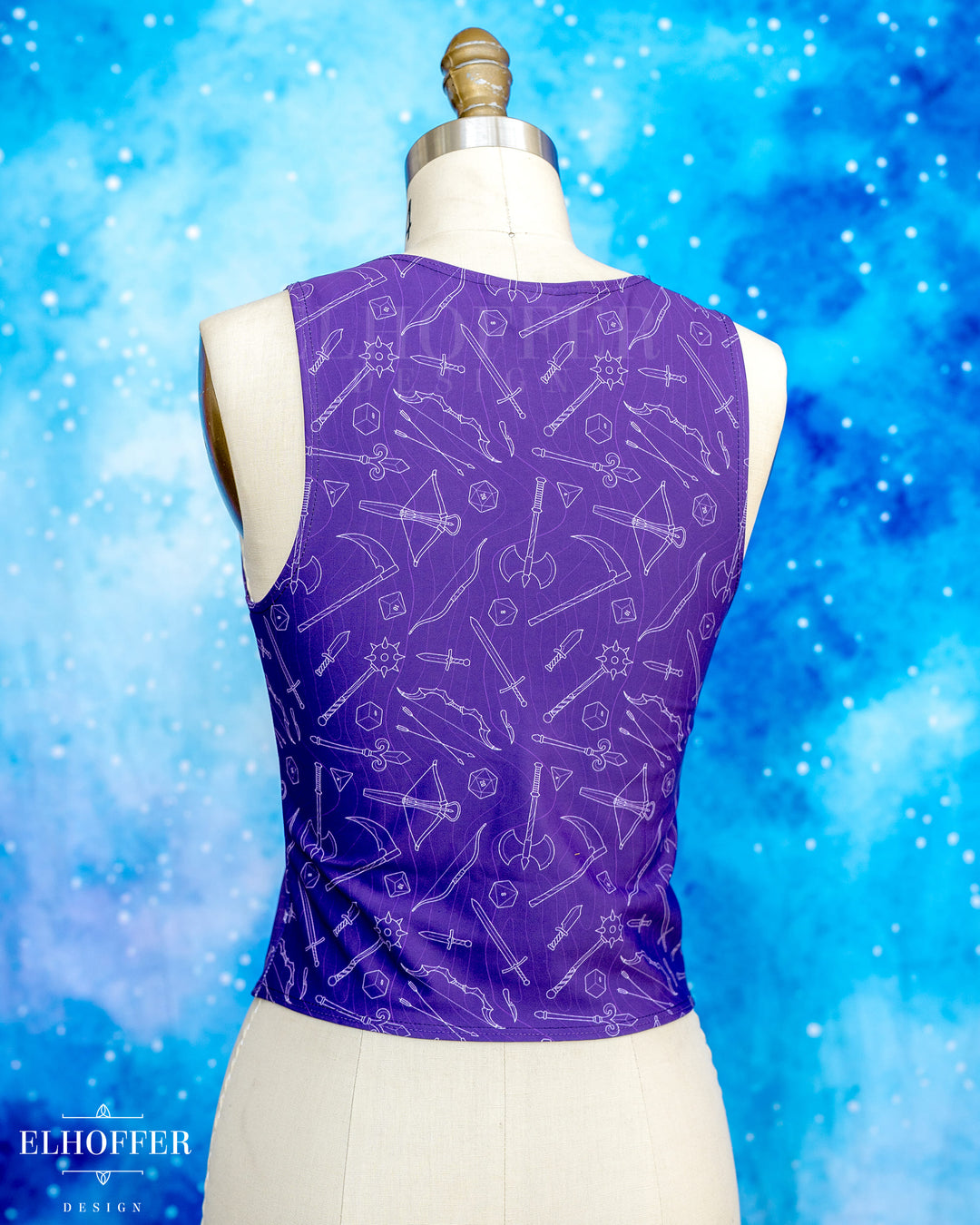 Essential Buffy Crop Top - Purple Roll For Damage