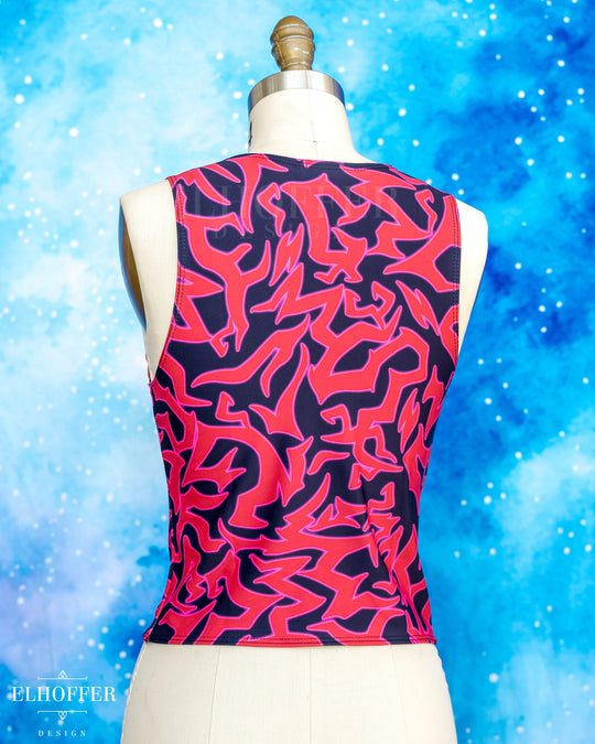 Essential Buffy Crop Top - Red Demon Scars