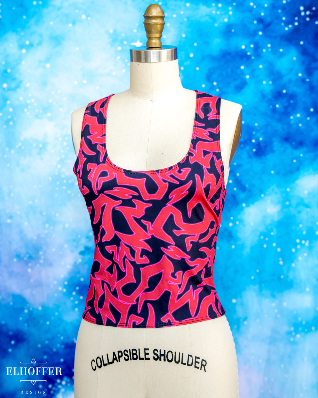 Essential Buffy Crop Top - Red Demon Scars