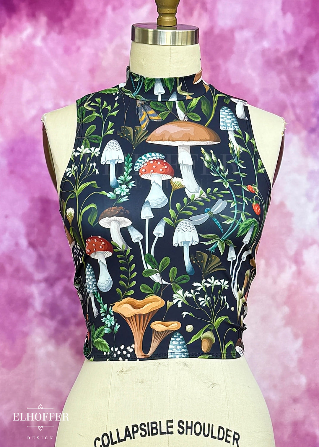 Essential Jes Crop Top - Foraging Mushroom