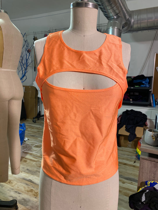 Sample Sale |Essential Kara Top - Mango Orange - M - Dev Sample