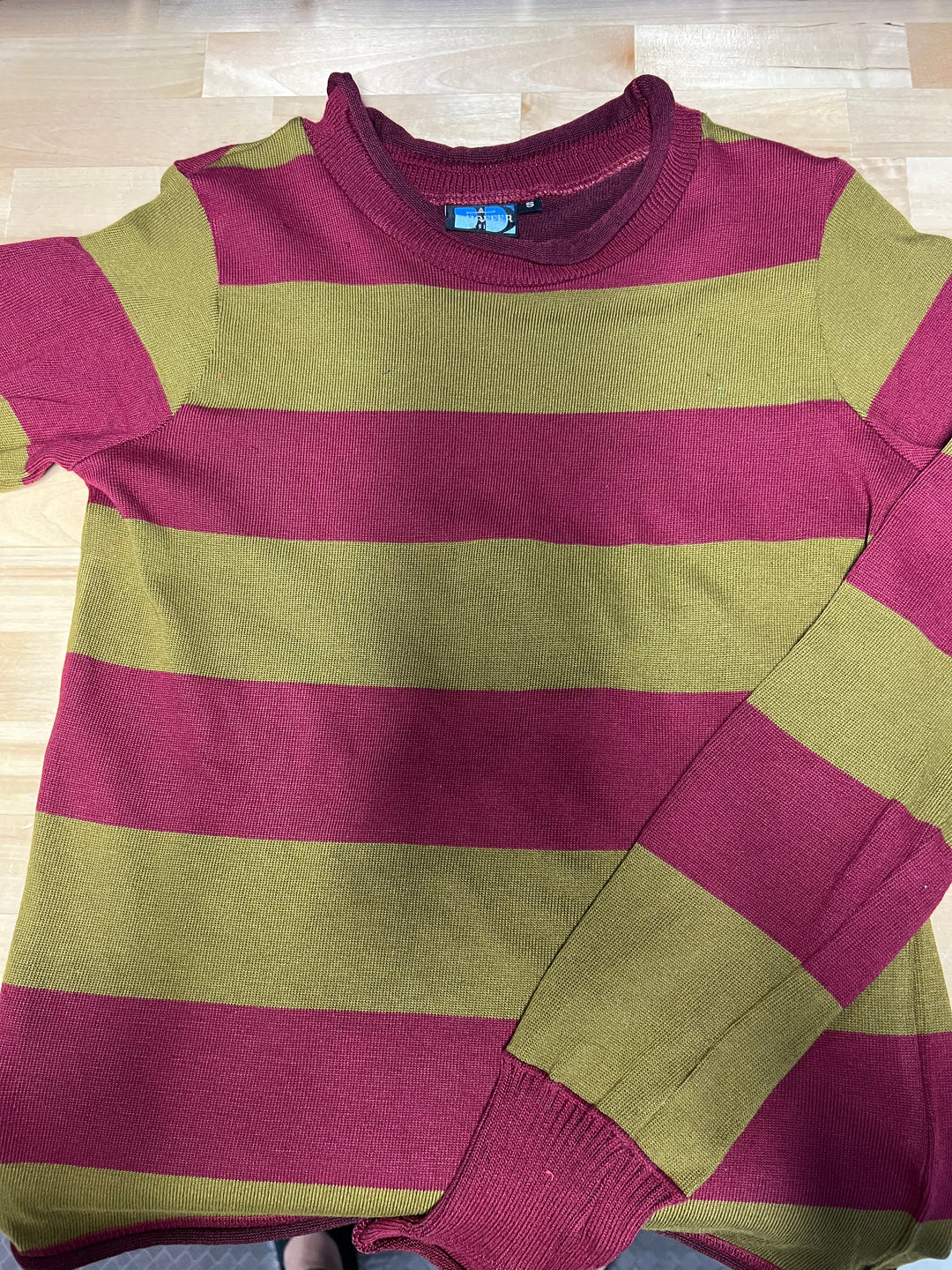 SAMPLE SALE - Antique Sweet Dreams Unisex Pullover Sweater (wonky stripes) - S, M, L, XL, 2XL, 3XL Top