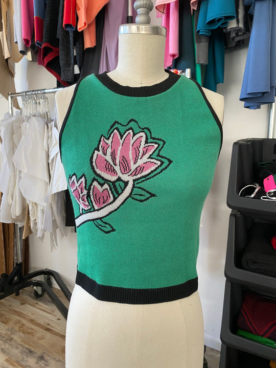 Sample Sale | Cutest Maknae Crop Top - M - Teal/ Pink