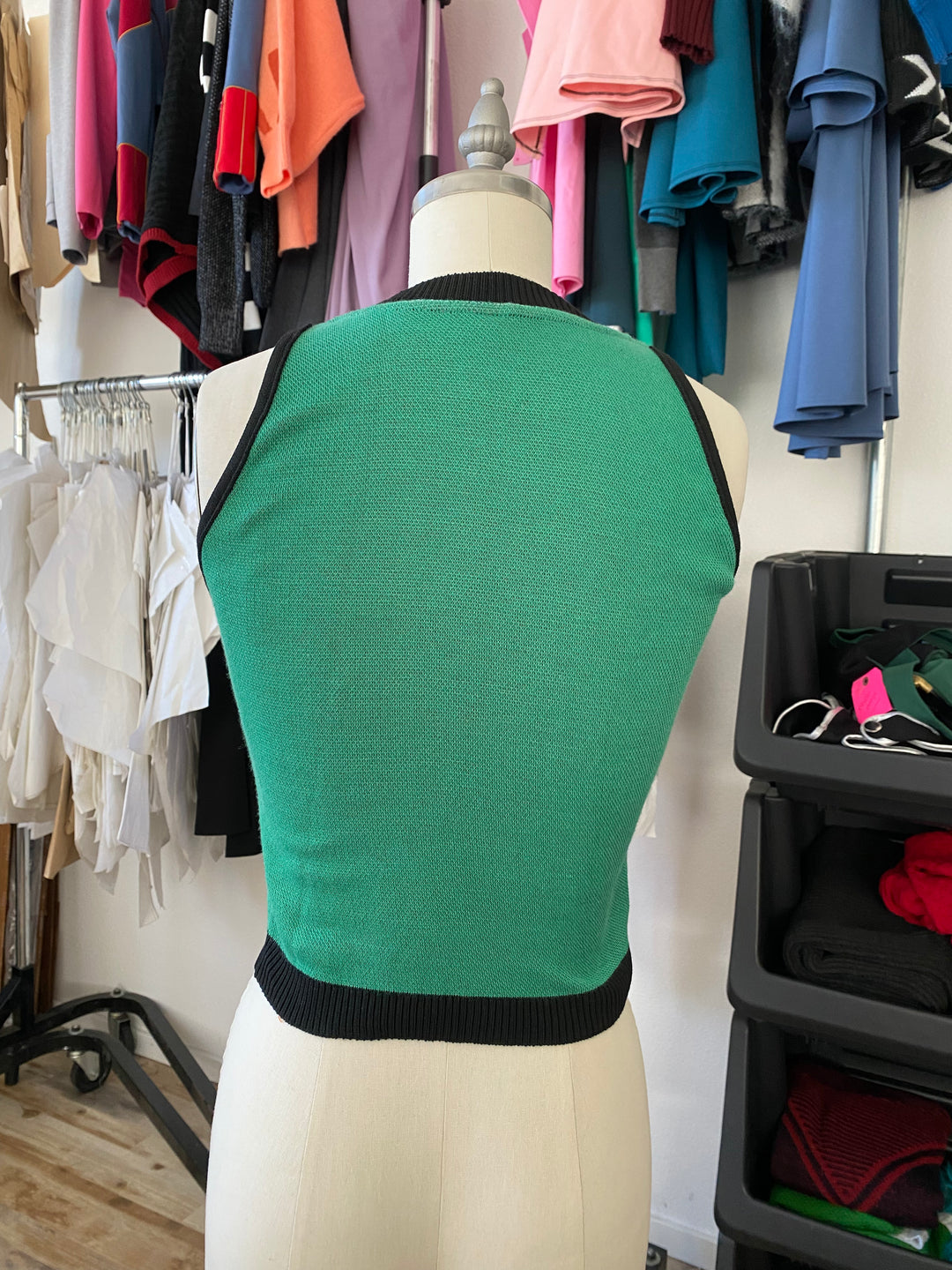 Sample Sale | Cutest Maknae Crop Top - M - Teal/ Pink