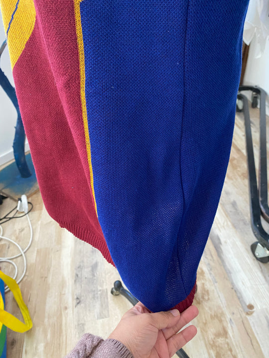 Sample Sale | Marvelous Bolt Tunic Dress - XL/2XL - Blue/ Scarlet - Altered from Production