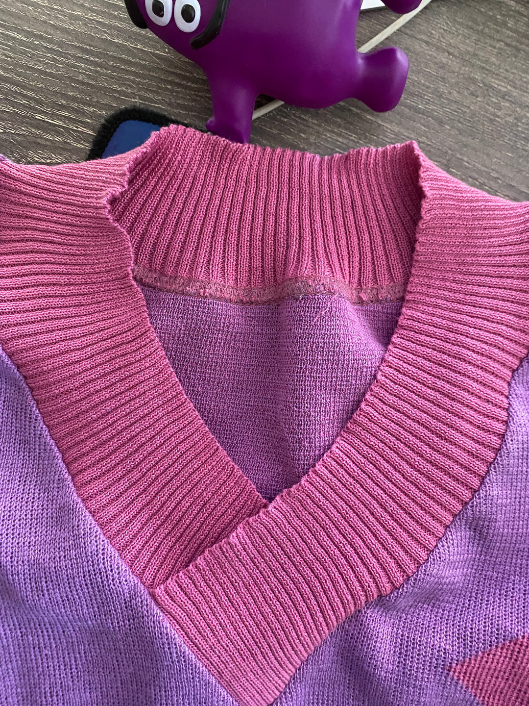 Sample Sale | Mysterious Sparkle Loose Crop - S - Pink/ Purple