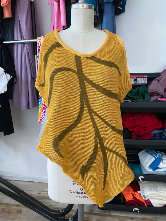 Sample Sale | Essential Leaf Tank Top - Iris Gold - XL