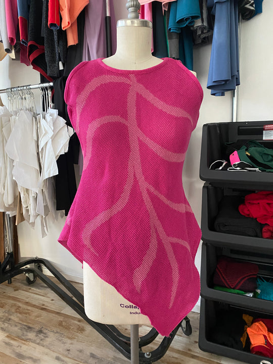 Sample Sale | Essential Leaf Tank Top - Rose Pink - M