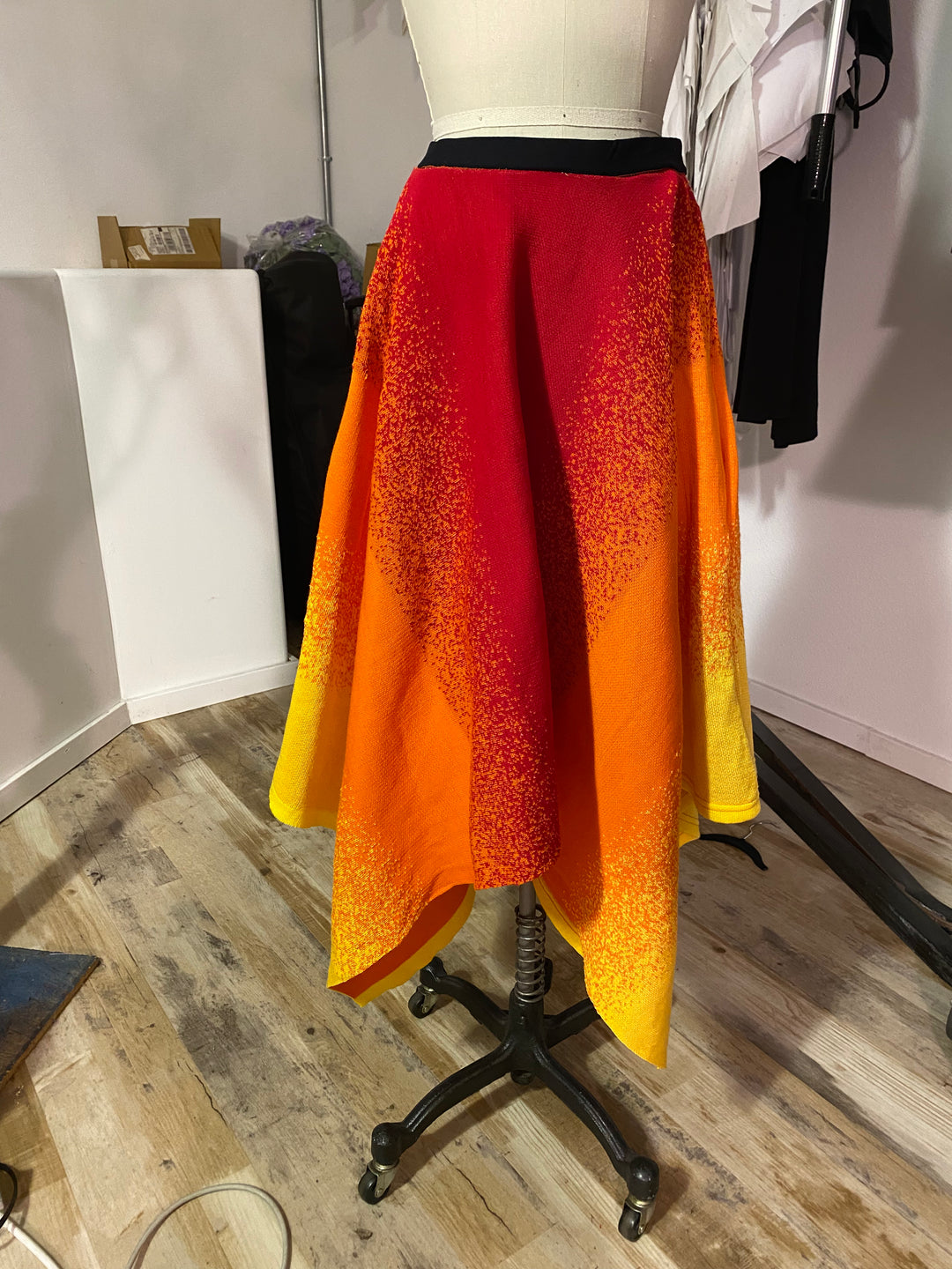 Sample Sale | Galactic Sunset Knit Skirt - L