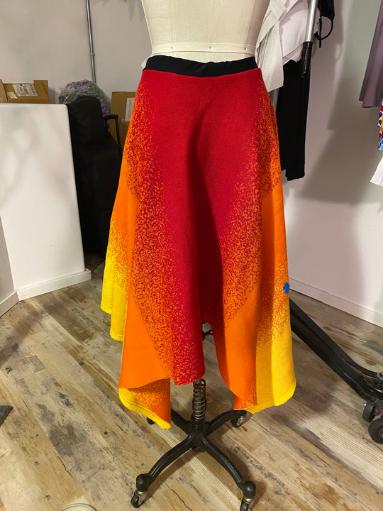 Sample Sale | Galactic Sunset Knit Skirt - L