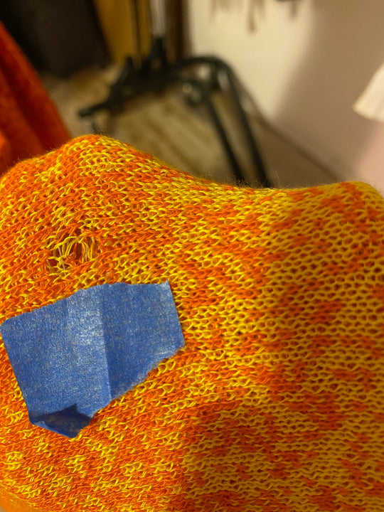 Sample Sale | Galactic Sunset Knit Skirt - L