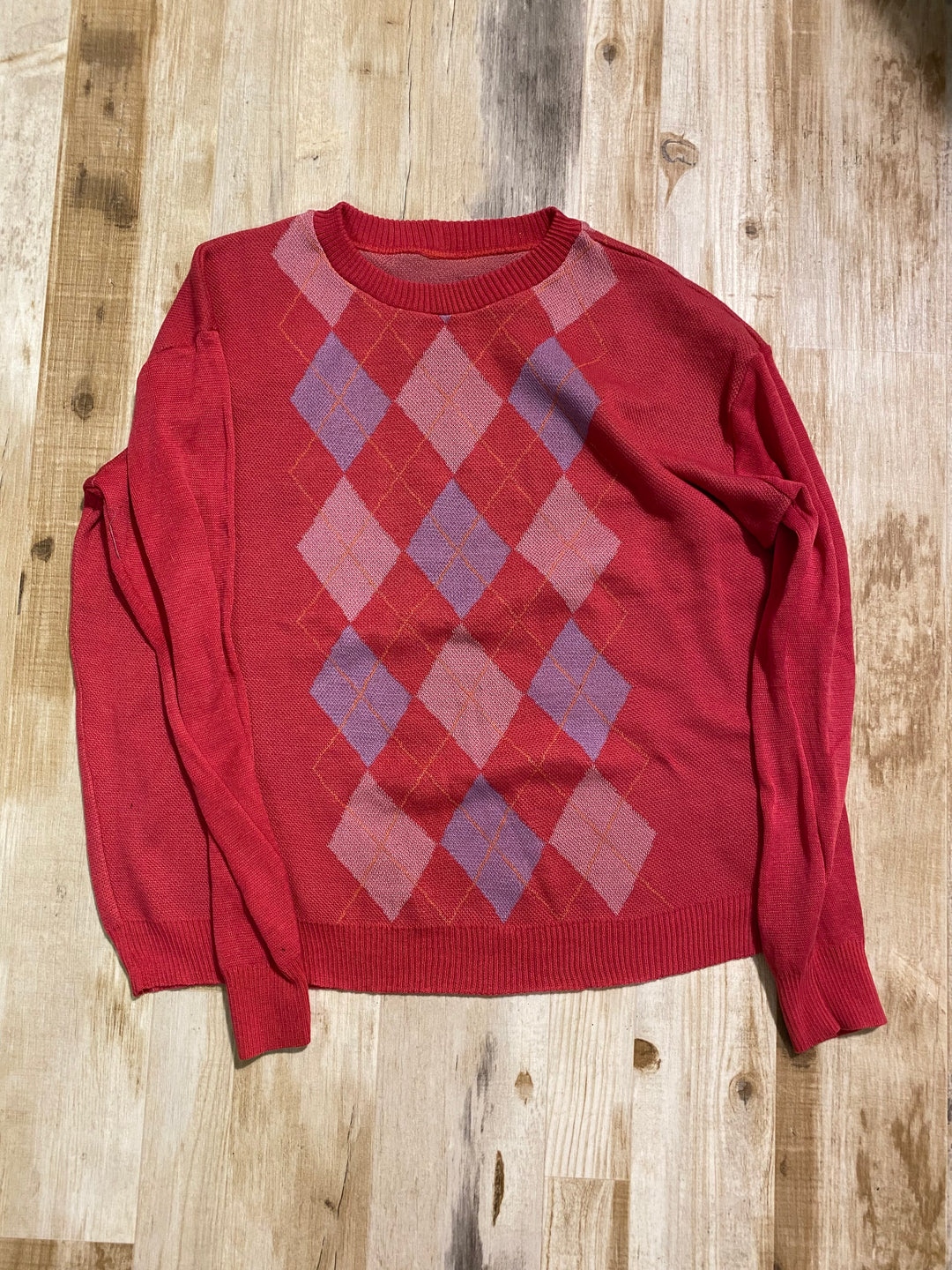 Sample Sale | Baby Argyle Unisex Sweater - XL/2XL