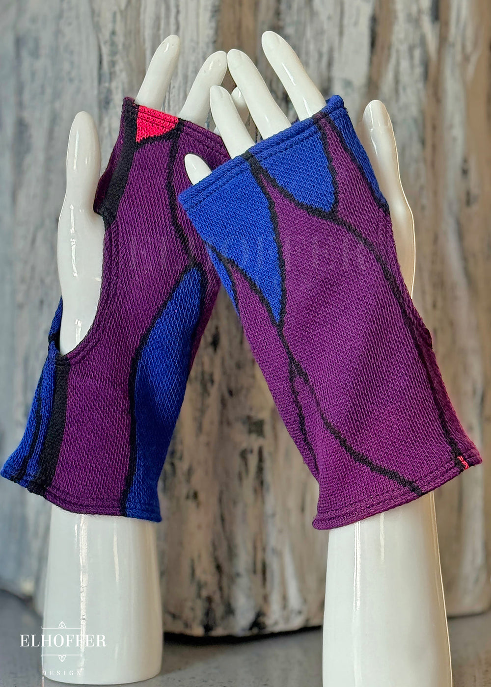 Bi Butterfly Fingerless Gloves