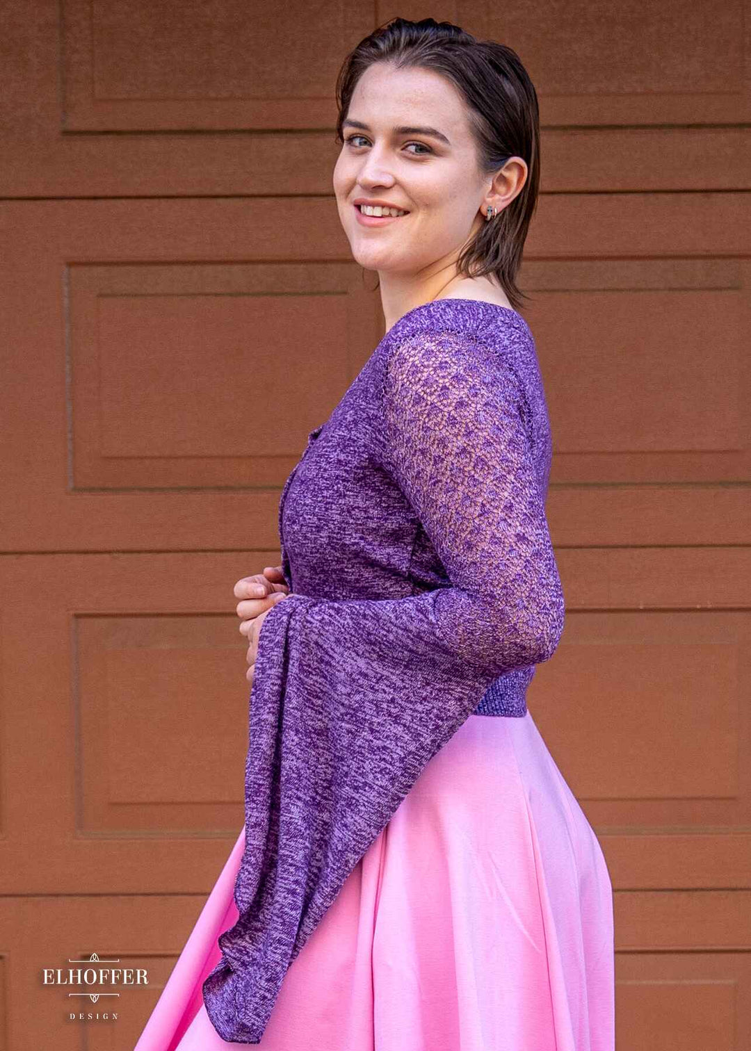 Elven Coronation Cardigan - Woodland Purple