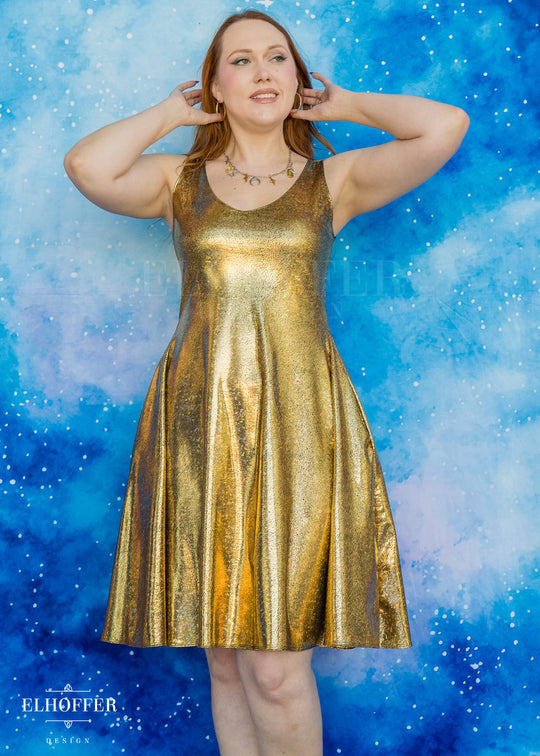 Essential Aquarius Knee Length Dress - Shattered Honmoon