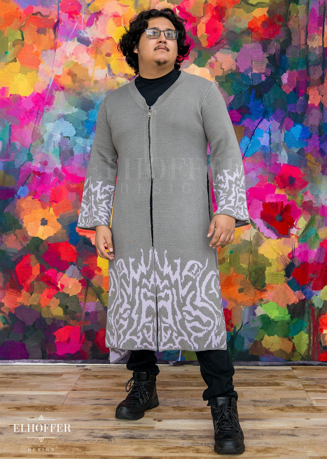 PREORDER - Demon Idol Unisex Duster - Black & Purple