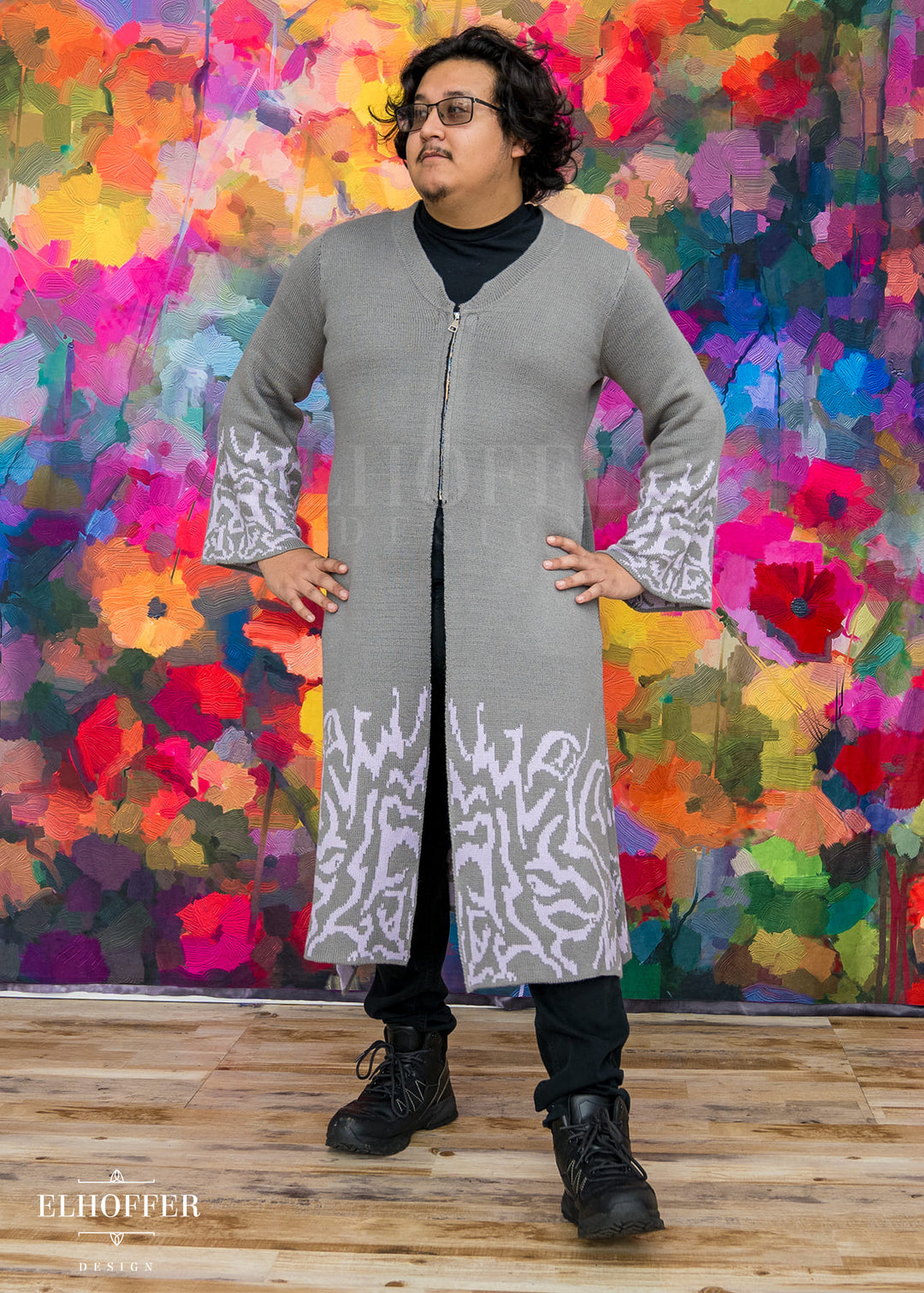 PREORDER - Demon Idol Unisex Duster - Black & Purple