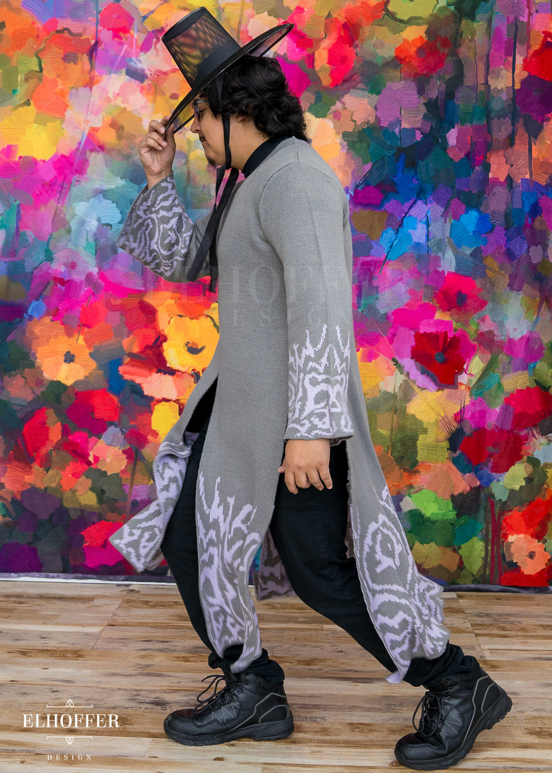 PREORDER - Demon Idol Unisex Duster - Black & Purple