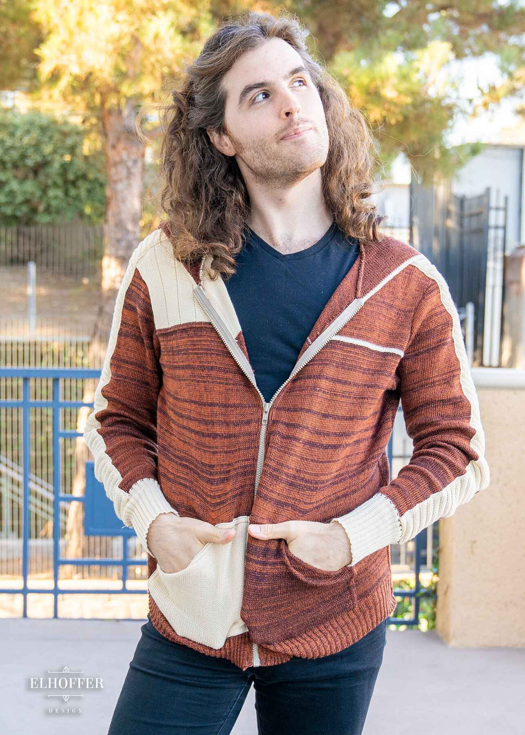 Galactic Outpost Unisex Hoodie - Rebellion Rust