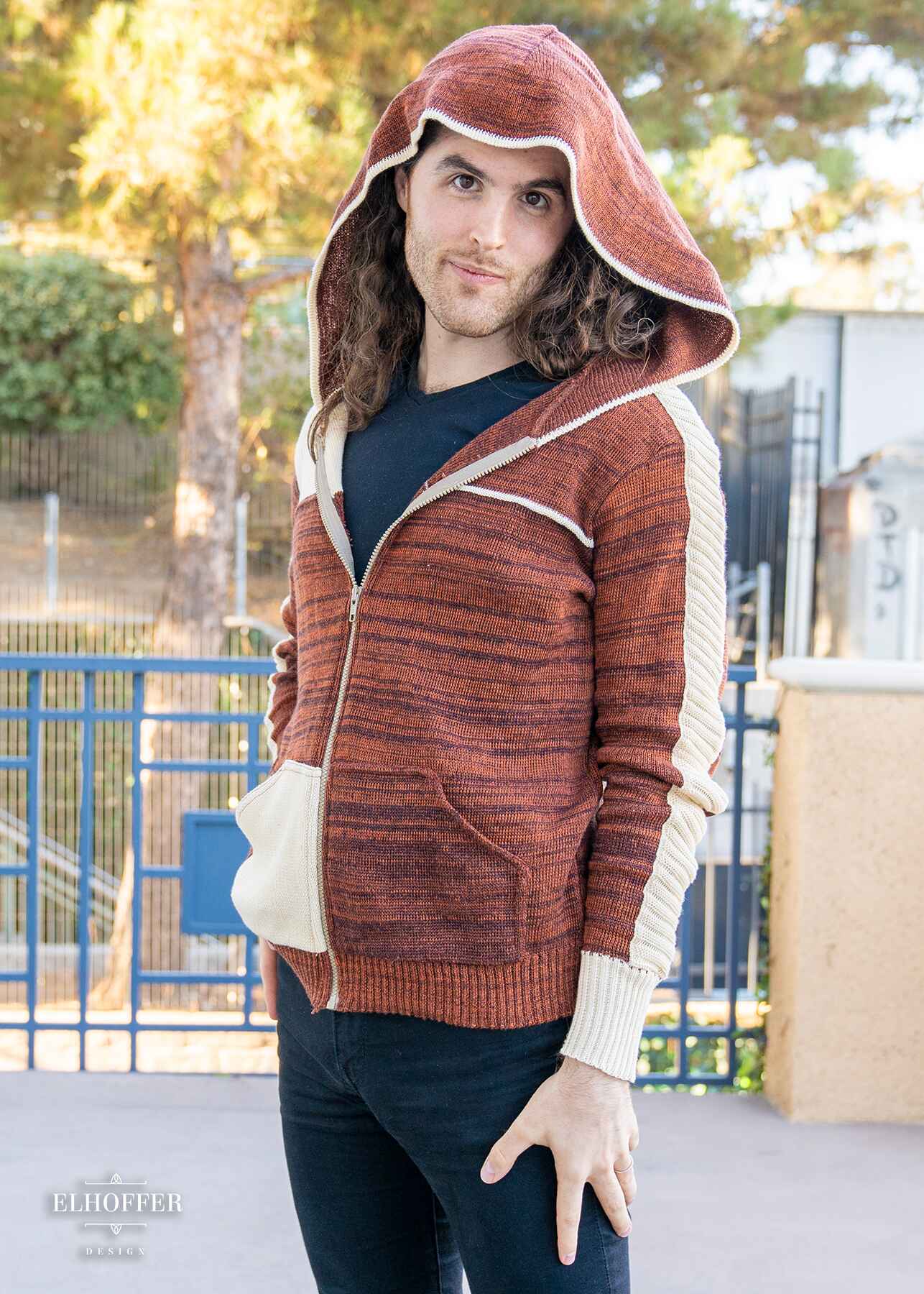 Galactic Outpost Unisex Hoodie - Rebellion Rust