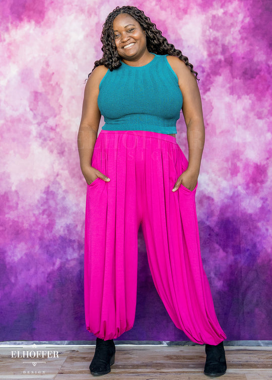 Essential Cozy Yasmin Pants - Fuchsia