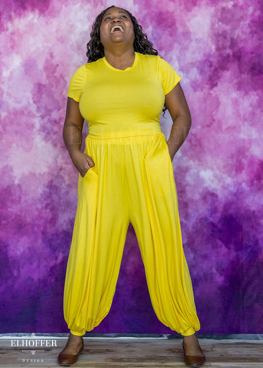 Essential Cozy Yasmin Pants - Yellow