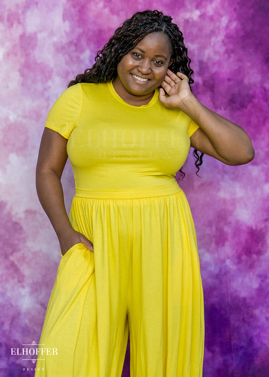 Essential Cozy Cancer Tee - Yellow