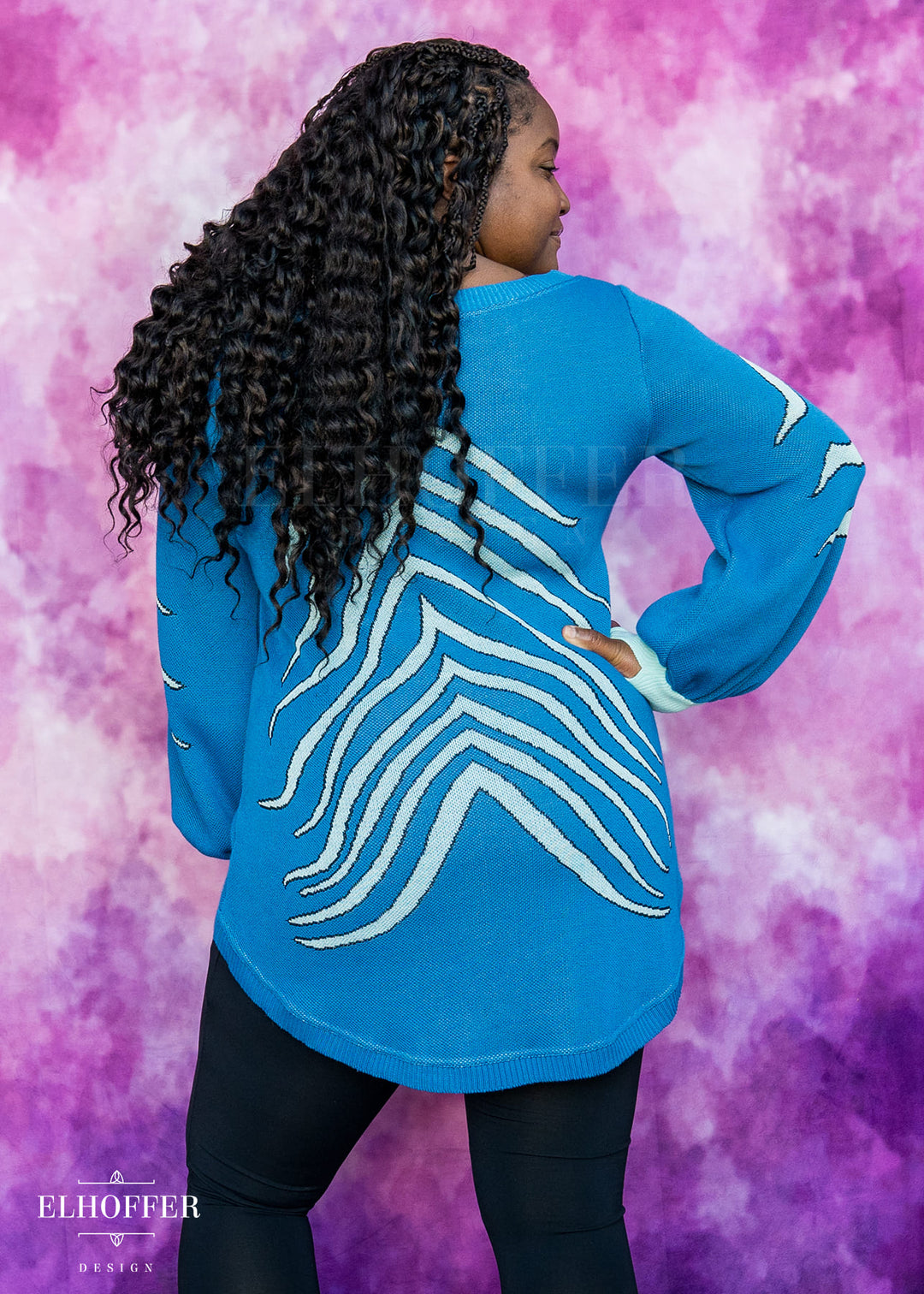 PREORDER - Blue Tiger Oversize Sweater