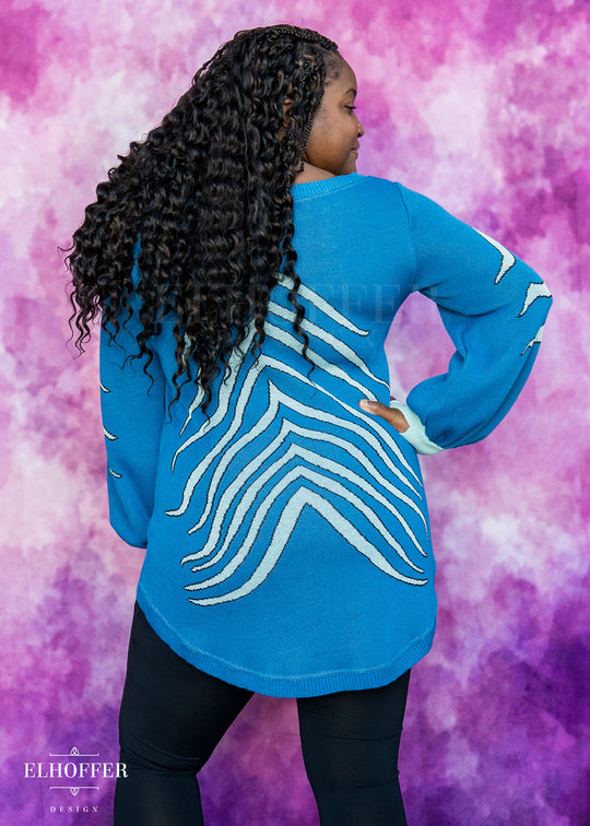 PREORDER - Blue Tiger Oversize Sweater