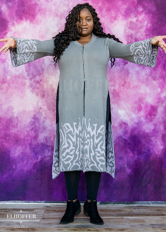 PREORDER - Demon Idol Unisex Duster - Black & Purple