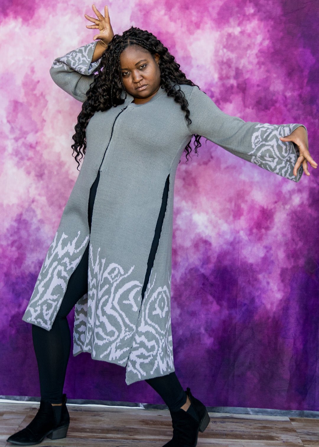 SAMPLE SALE - Demon Robe Sample Grey - DEV Sample - Medium