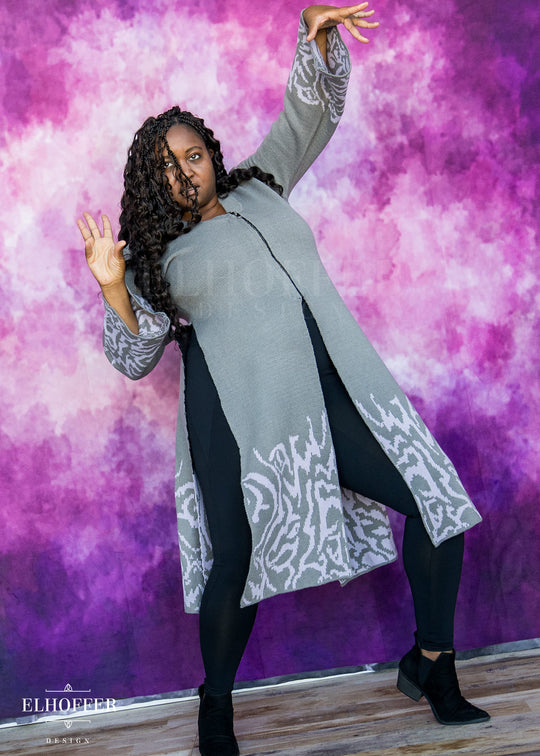 PREORDER - Demon Idol Unisex Duster - Black & Purple