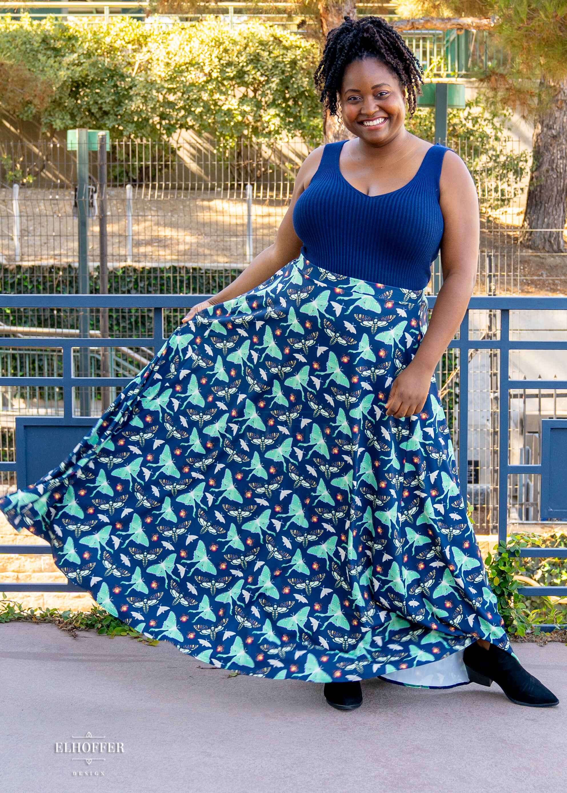 Essential Cindy Maxi Skirt - Moth Queen