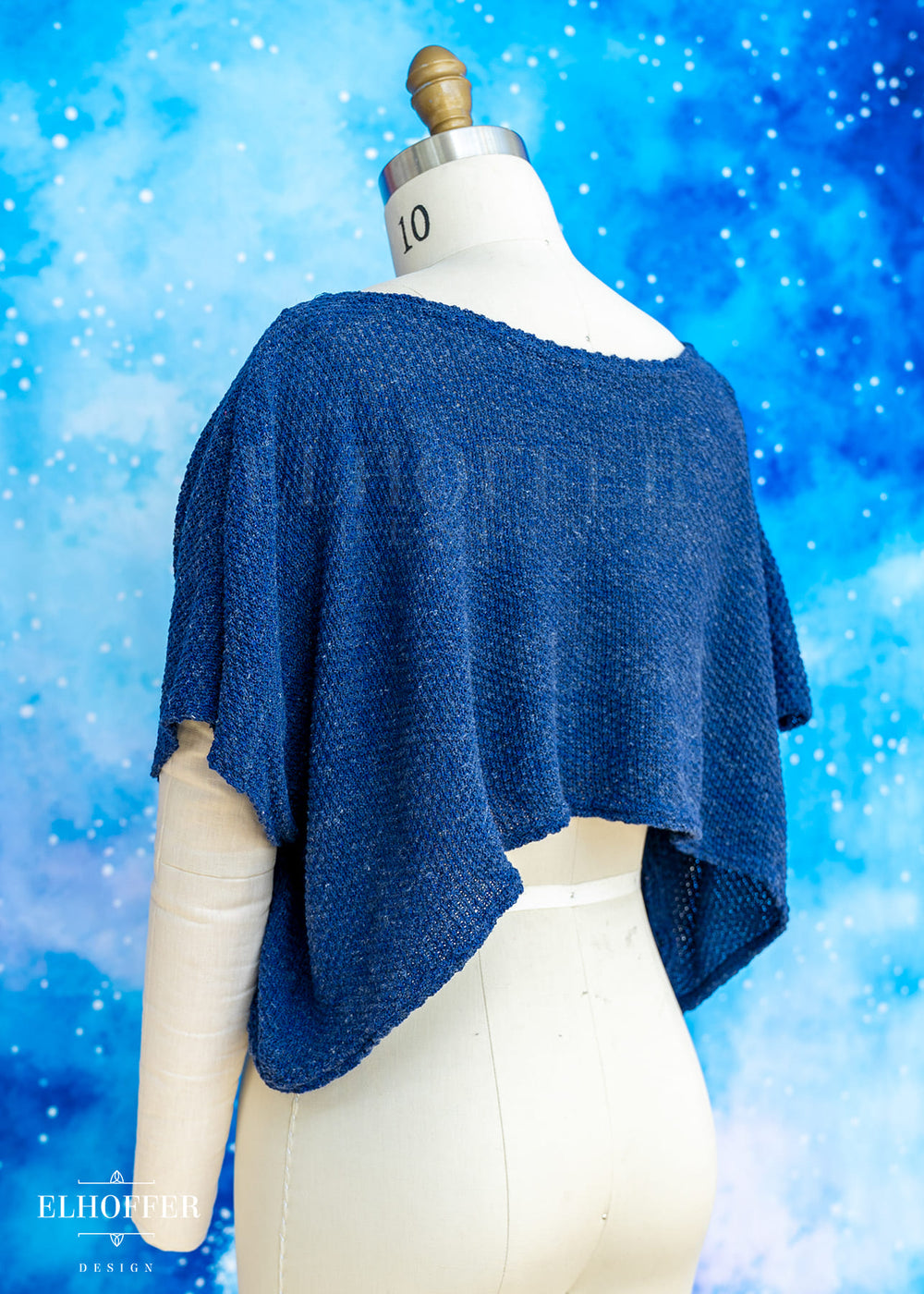 Handmade Boatneck Crop - Navy Nomad Knit