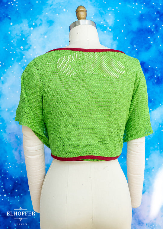 Handmade Boatneck Wrap Top - Galactic Hunter Knit