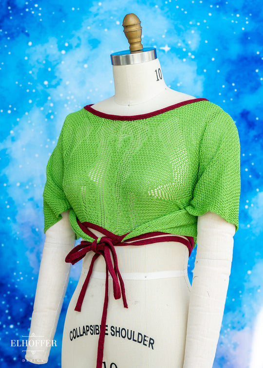 Handmade Boatneck Wrap Top - Galactic Hunter Knit