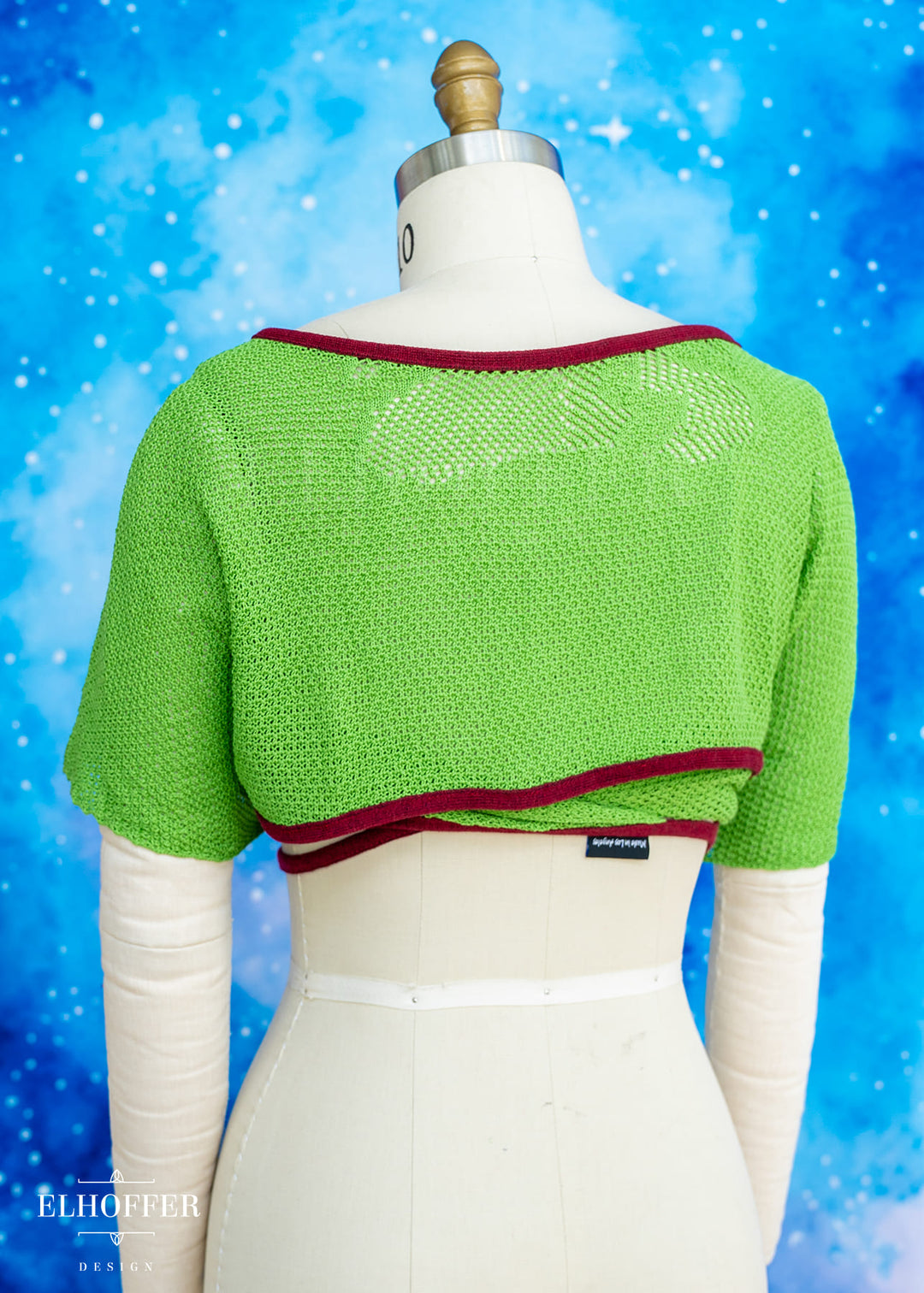 Handmade Boatneck Wrap Top - Galactic Hunter Knit