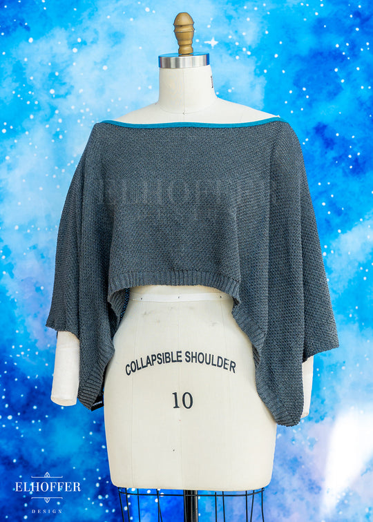 Handmade Boatneck Crop - Exile Grey Knit